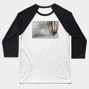 Etched By Snow - Sawhill Carvings Baseball T-Shirt